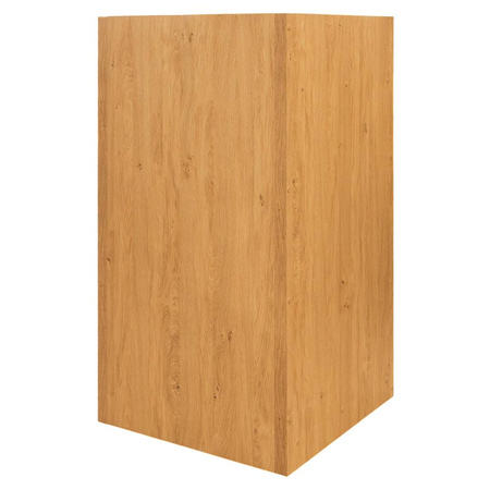 Kosz na śmieci ze stojakiem na tace Mega-M H- 120 cm L- 60 cm G- 58 cm dąb kamienny