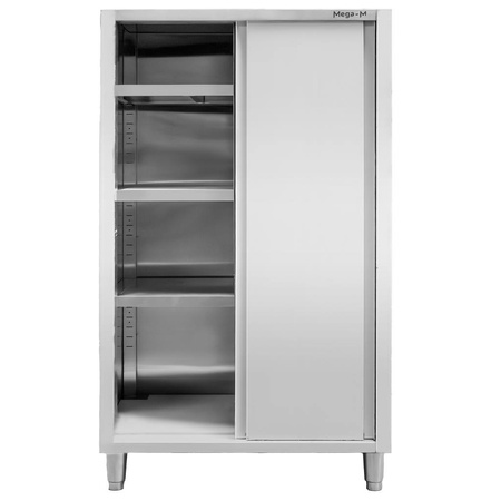 Szafa ze stali nierdzewnej magazynowa 2-drzwiowa Mega-M S-100 cm G-60 cm H-180 cm N