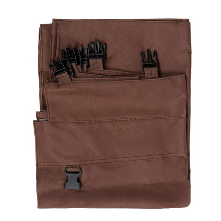 Worek do wózka hotelowego na pranie 2-komorowego Mega-M (MTP006698) szaro-brązowy