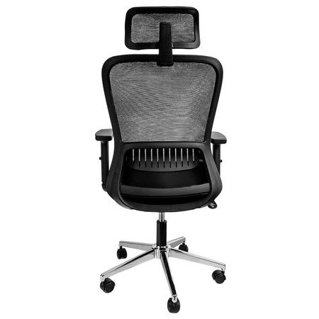 Fotel biurowy obrotowy FURVERO Norma BM/A1D/L1D/H1D czarny spełnia wymogi BHP