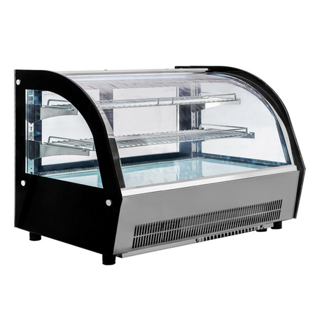 Witryna chłodnicza nastawna Mega-M CLARA MINI S120 S-120 cm G-53 cm H-69 cm inox N
