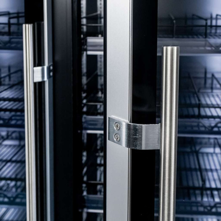 Witryna chłodnicza 2-drzwiowa 800L Mega-M DIEGO R112 Prestige black oświetlenie LED