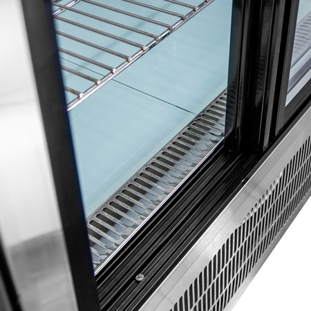 Witryna chłodnicza nastawna Mega-M CLARA MINI S66 S-66 cm G-69 cm inox N