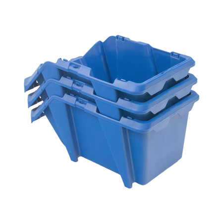 Pojemnik magazynowy Mega-M kuweta warsztatowa S plastikowa 155x250x120 mm niebieski N