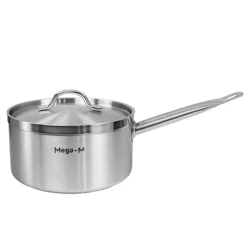 Rondel gastronomiczny wysoki z pokrywką Mega-M PRO 5l śr. 22 cm x h 12 cm N