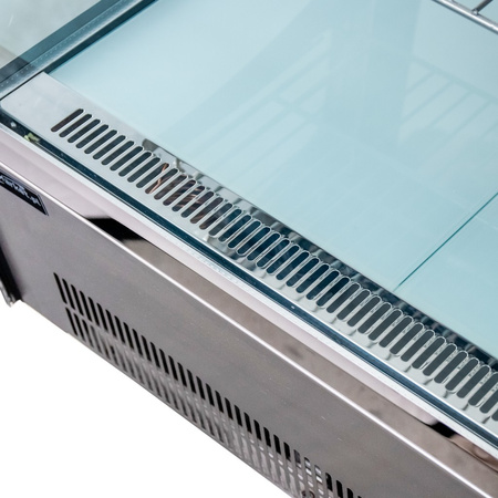 Witryna chłodnicza nastawna Mega-M ELSA MINI S66 S-66 cm G-53 cm H-69 cm inox N