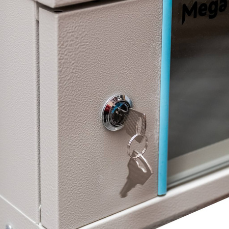 Szafa Rack 19" 4U serwerowa na elektronikę Mega-M wisząca 60x35x24 cm szara