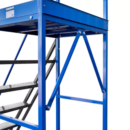 Drabina magazynowa przejezdna Mega-M STANDARD H-250 cm 10 stopni N