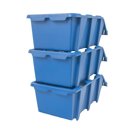 Pojemnik magazynowy Mega-M kuweta warsztatowa XXL plastikowa 315x497x190 mm niebieski N