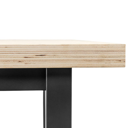 Stół warsztatowy Mega-M S-180 cm G-75 cm H-80 cm grafit