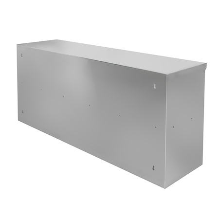 Szafka wisząca ze stali nierdzewnej otwarta Mega-M 120x40x60 cm