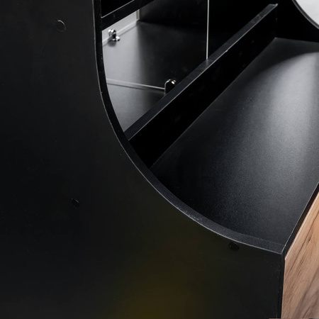 Witryna sklepowa na ciastka i cukierki H-162 cm L-80 cm G-60 cm czarny