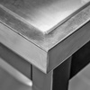 Zlew gastronomiczny spawany dwukomorowy z szafką Mega-M 100x70x85 cm stal nierdzewna