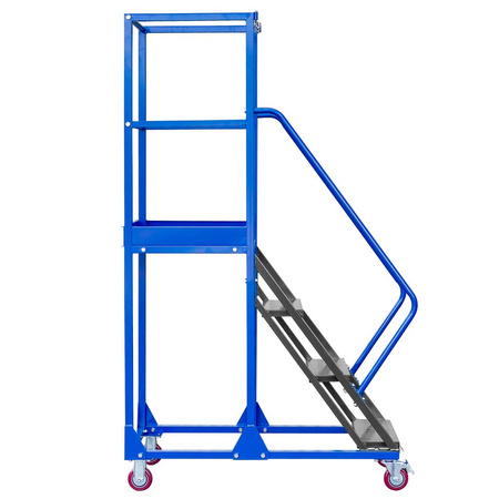 Drabina magazynowa przejezdna pomost magazynowy Mega-M STANDARD H-100 cm 4 stopnie