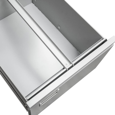 Szafka metalowa kartotekowa Mega-M J-3/S 3 szuflady A4 szara S-46 cm G-62 cm H- 103 cm skręcana N