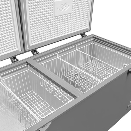 Zamrażarka skrzyniowa z uchylnymi dwoma pokrywami 662L Mega-M MORS X195