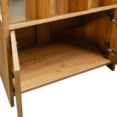 Witryna sklepowa na ciastka i cukierki H-137 cm L-67 cm G-44 cm dąb kraft