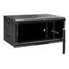 Szafa Rack Mega-M 19" 6U 300x600x400 wisząca czarny N
