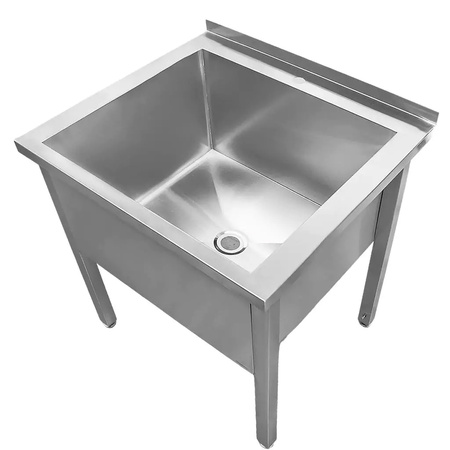 Basen gastronomiczny spawany jednokomorowy Mega-M 80x60x85 cm stal nierdzewna