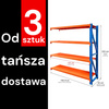 Regał magazynowy 4-półkowy Mega-M FORTIS LIGHT H-200 cm L-192,5 cm G-50 cm moduł dostawny (wysyłka paletowa) N