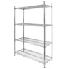 Regał gastronomiczny druciany chromowany Mega-M 4-półkowy 120x60x180 cm