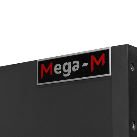 Witryna na cukierki z oświetleniem LED Mega-M H- 205 cm L- 80 cm G- 58 cm Bazalt 0166 N