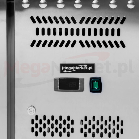 Stół chłodniczy do pizzy z granitowym blatem Mega-M STCH/VCH/140/70/R290/R/N