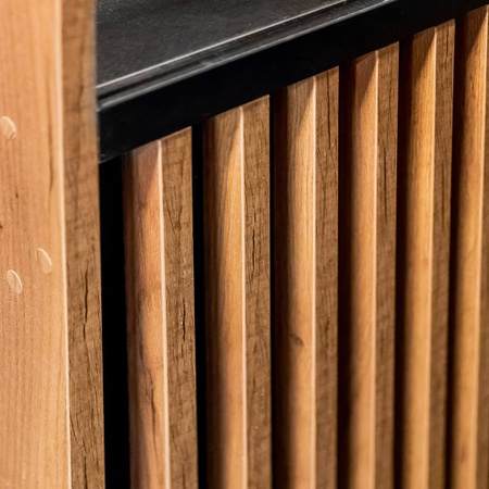 Witryna sklepowa na cukierki i ciastka Mega-M H-180 cm L-60 cm G-60 cm dąb kraft