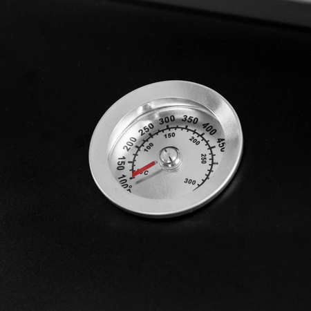 Grill ogrodowy węglowy Mega-M beczkowy z kominkiem 53x29 N