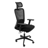 Fotel biurowy obrotowy FURVERO Norma BP/A1D/L1D/H1D czarny spełnia wymogi BHP