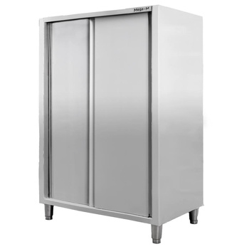Szafa ze stali nierdzewnej magazynowa 2-drzwiowa Mega-M S-120 cm G-60 cm H-180 cm N