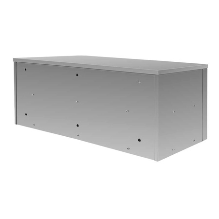 Szafka wisząca ze stali nierdzewnej z drzwiami przesuwnymi Mega-M S-150 cm G-40 cm H-60 cm N