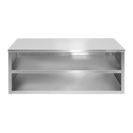 Szafka wisząca ze stali nierdzewnej otwarta Mega-M S-120 cm G-40 cm H-60 cm N