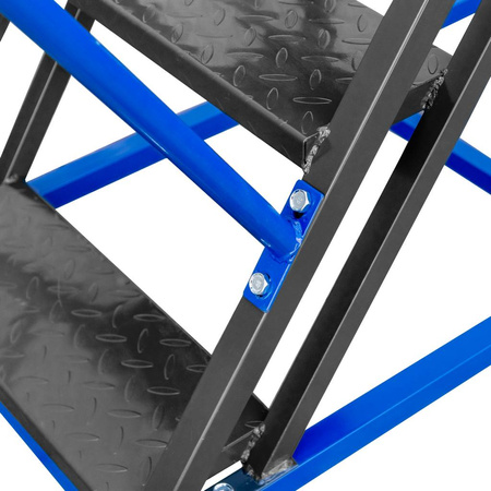 Drabina magazynowa przejezdna pomost magazynowy Mega-M STANDARD H-150 cm 6 stopni