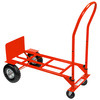 Wózek magazynowy młynarka Mega-M 2w1 transportowy czerwony 250kg karton N