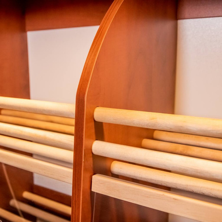 Regał na pieczywo H-200 cm L-100 cm G-50 cm plexi oświetlenie LED grusza polna