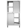 Szafa ze stali nierdzewnej przelotowa dzielona Mega-M S-80 cm G-60 cm H-180 cm N