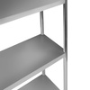 Regał ze stali nierdzewnej z 4 półkami Mega-M 120x60x180 cm