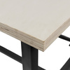 Stół warsztatowy Mega-M S-150 cm + szafka 1 szuflada system 01 grafit/front szary N
