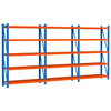 Regał magazynowy 5-półkowy Mega-M FORTIS LIGHT H-200 cm L-585 cm G-50 cm zestaw (3 moduły) N