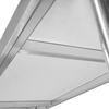 Stół ze stali nierdzewnej centralny z półką Mega-M STANDARD S-150 cm G-70 cm H-85 cm N