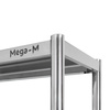 Regał ze stali nierdzewnej skręcany z 4 półkami Mega-M S-80 cm G-60 cm H-180 cm N