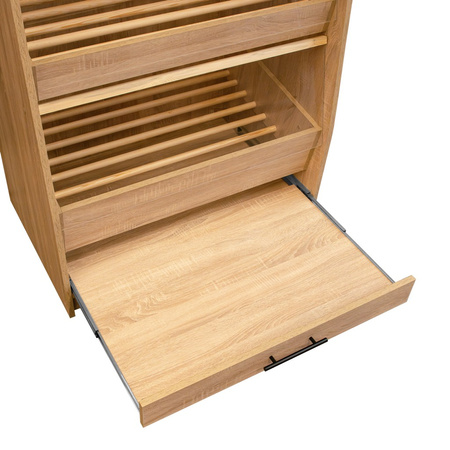 Regał na pieczywo Mega-M H-180 cm L-90 cm G-60 cm dąb sonoma