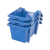Pojemnik magazynowy Mega-M kuweta warsztatowa S plastikowa 155x250x120 mm niebieski (pakiet 6 szt.) N