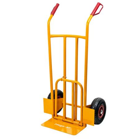 Wózek młynarka wklęsły z rozkładną platformą Mega-M (MTP003451) 200kg żółty karton N