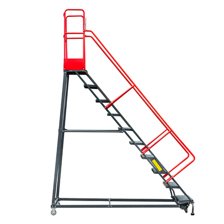 Drabina magazynowa przejezdna Mega-M H-255 cm 10 stopni N