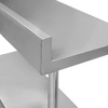 Stół gastronomiczny ze stali nierdzewnej przyścienny z półką Mega-M STANDARD 140x70x85 cm