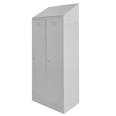 Daszek skośny do szafki BHP 80 Mega-M szary 80x50x20 cm