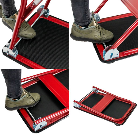 Wózek platformowy magazynowy Mega-M 300kg koła na łożyskach