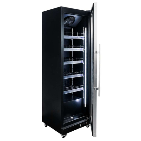 Witryna chłodnicza 1-drzwiowa 600L Mega-M DIEGO R62 Prestige black oświetlenie LED